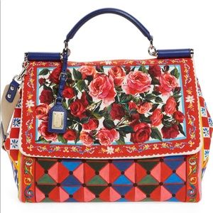 Dolce&Gabbana Carreto Fiori Floral satchel